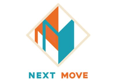 Logo de Next Move, marca que publica el juego Azul de Michael Kiesling